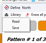 Library pattern screen